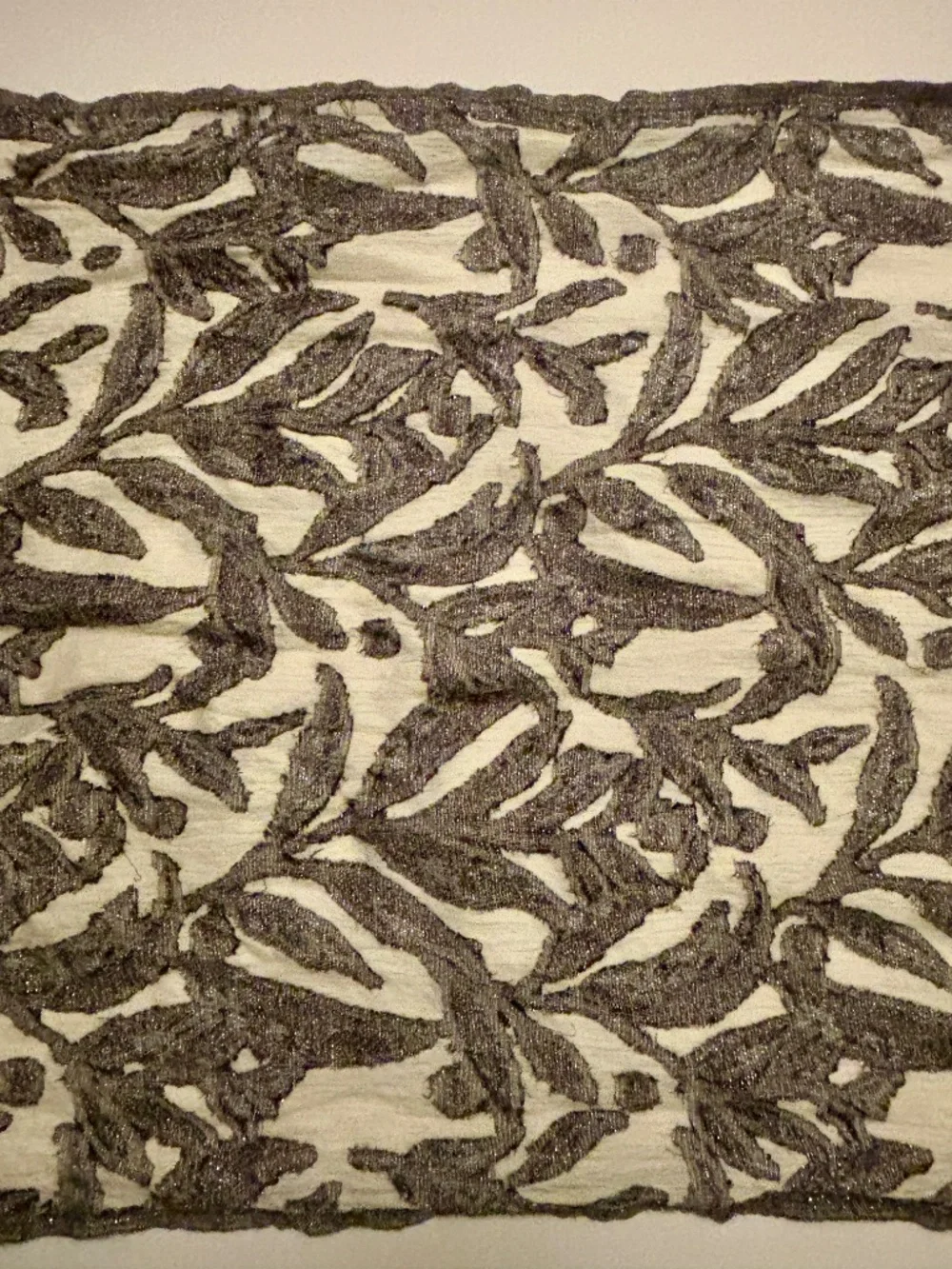 Tory Burch Brown Metallic Fringed Scarf